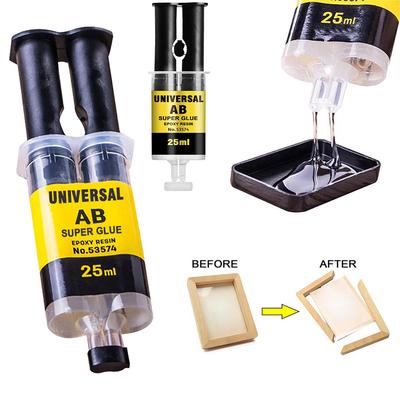 10-1PCS 25ml Metal Repair Glue Epoxy Resin AB Casting Glue Heat-Resistant Waterproof Sealant Glue For Iron/Plastic/Wood/Ceramic