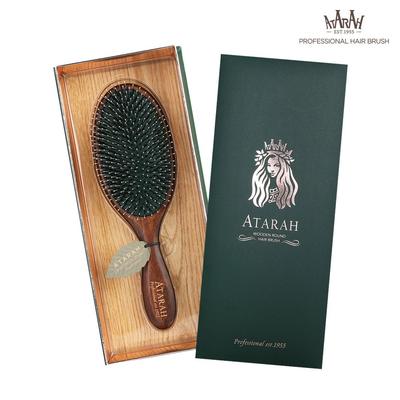 Atarah Premium Donmoku Kissen Klassische Runde Haarbürste Kamm