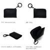 AGILITY Affa Zipper Mini Wallet Compact Wallet Extra Small Wallet Small Mini Leather Genuine Leather Water Repellent "Posh" L-shaped