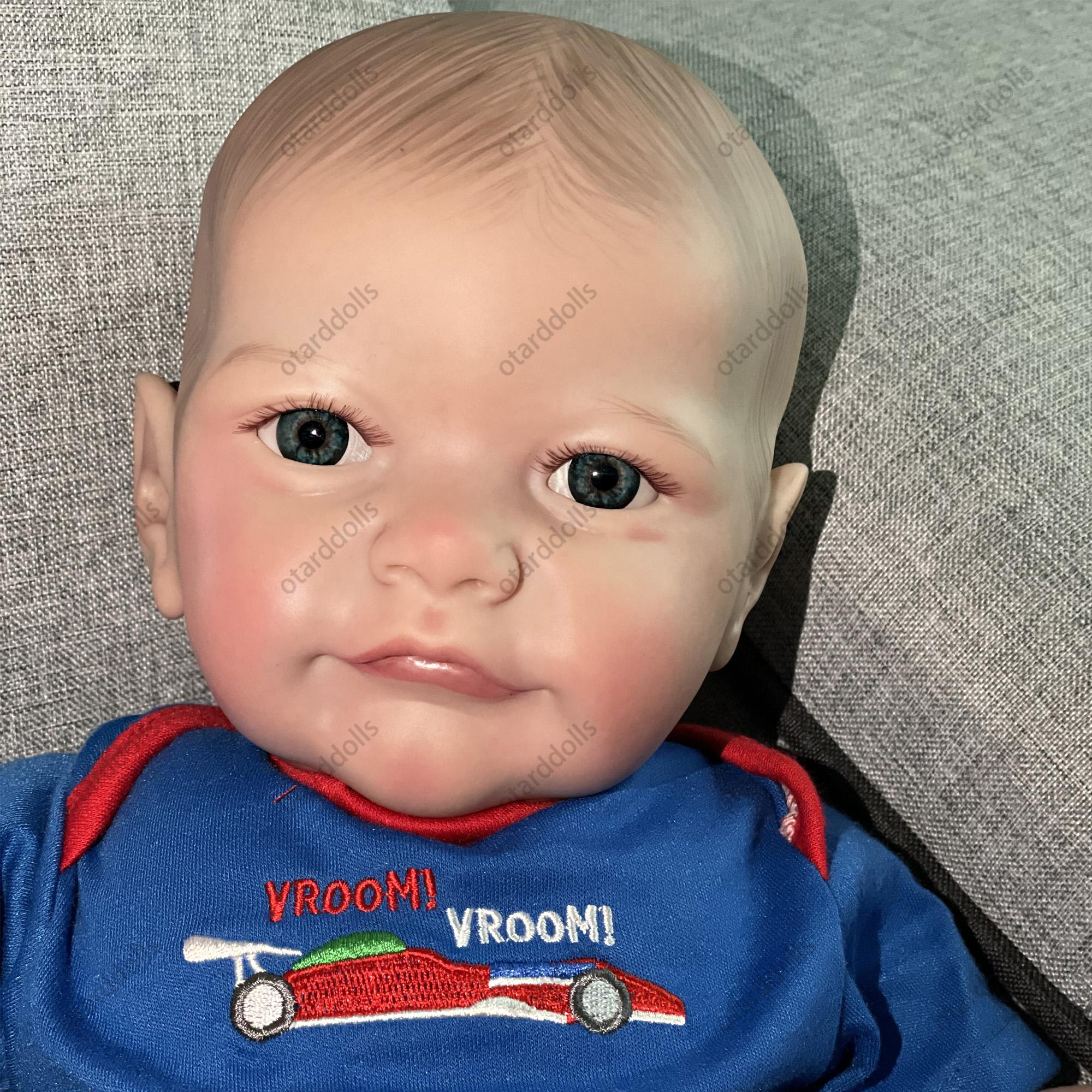 

22-дюймовая виниловая кукла Tobiah Bebe Reborn, ручная работа, кукла реборн, милая кукла-футболист, игрушки