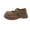 2025 new spring and autumn with skirt small leather shoes round head Japanese jk single shoes loafers platform Mary Jane women's shoes