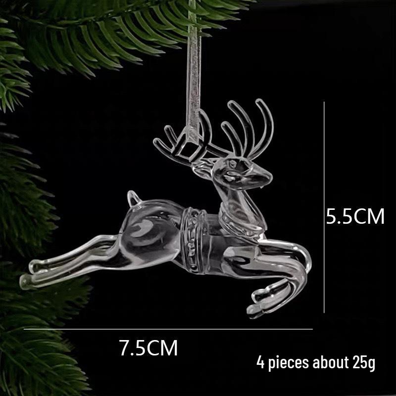 Hot-Selling Acrylic Snowflake String Icicle Christmas Tree Decor