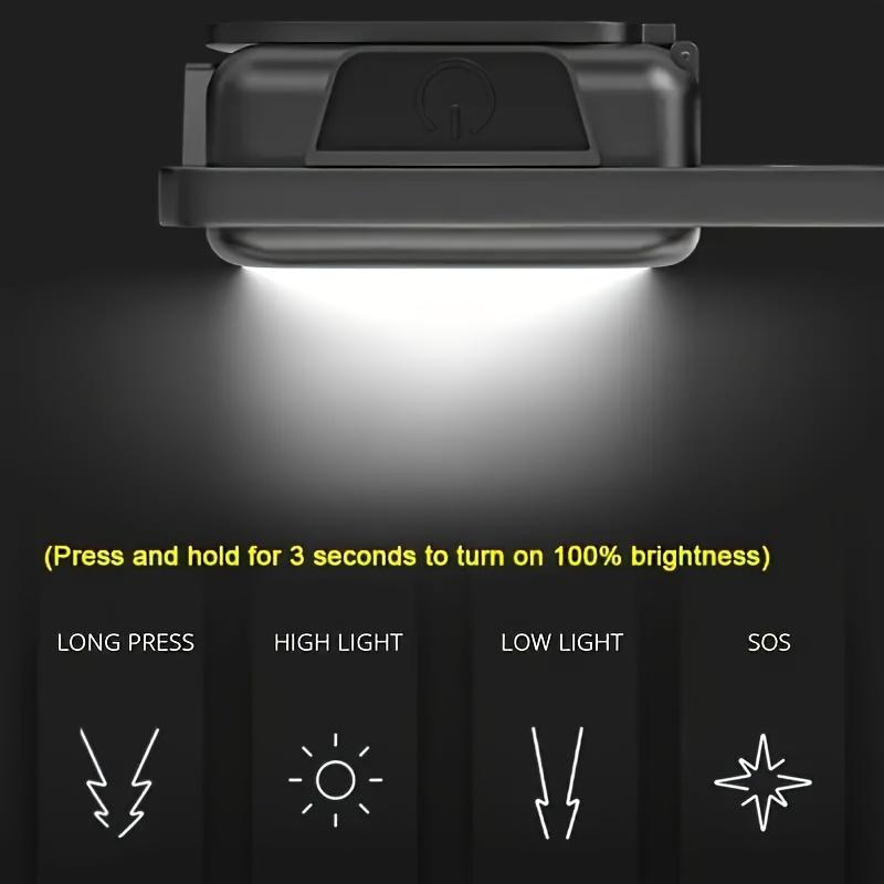 Multifunction COB LED Work Light Keychain USB Rechargeable Flashlight with Bottle Opener Magnetic Base for Camping Emergency Use