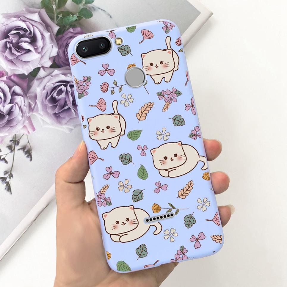For Cover Xiaomi Redmi 6 6A 6Pro Bumper Shell Fashion Stylish Design Phone Cover For Redmi6 Redmi6a Soft Liquid Silicone Fundas