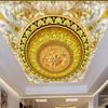 Tapete 3D Goldenes Europäisches Muster Wandbild Europäischer Stil Abgehängte Decke 3D Wandbild Wohnzimmer Schlafzimmer Dekoration Wandbild