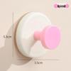 Strong Adhesive No-Drill Suction Cup Hook for Towel and Clothes Storage Behind Doors