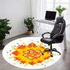 1pc Pixel Sun Carpet for Office Non-Slip, Round Carpet, Soft & Comfortable, Carpet for Office, Lightweight Round Floor Mat