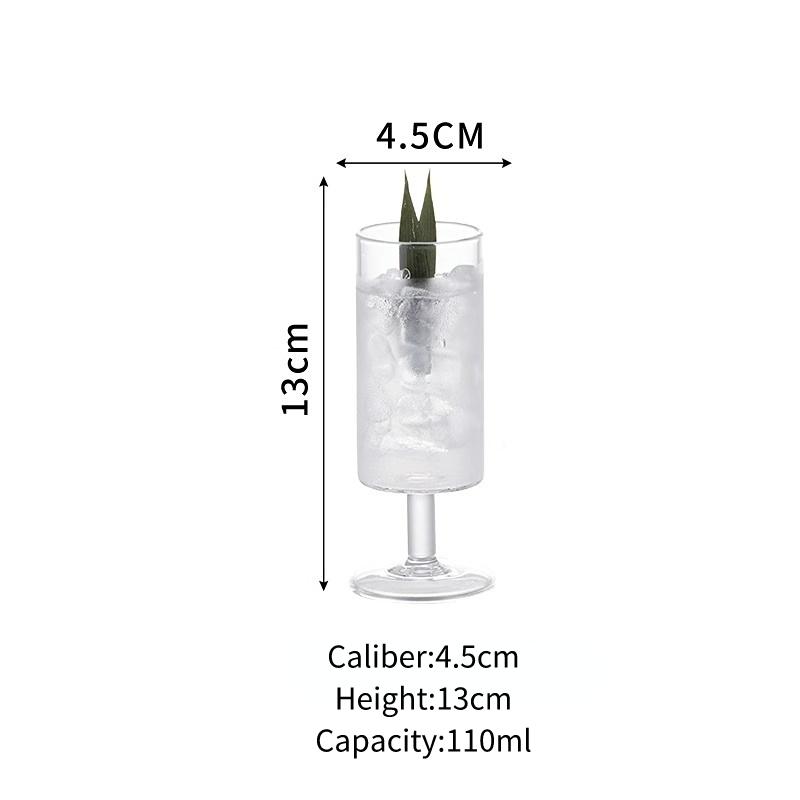 

Japanese Collin Cups Creative Long Drink Cup Cocktail Glasses Cup Small Capacity Glass Tall Champagne Glass Drinkware Accessory 110ml