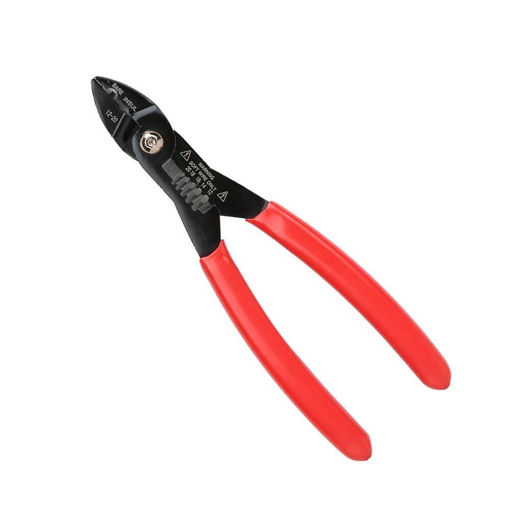 7 Inch Length 4 In 1 Wire Crimper Stripper 12-20 AWG Wire Chromium Vanadium Steel Multi-Purpose Electricians Pliers Heat Treated