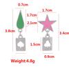 Anime HUNTER Hisoka Cool Poker Pendant Earrings Cosplay Jewelry Accessories