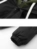 Fake Two-piece Cotton Clothing Men's Winter Trend Thickened Cotton Jacket Bread Clothing Hooded Loose Cotton Coat Jacket
