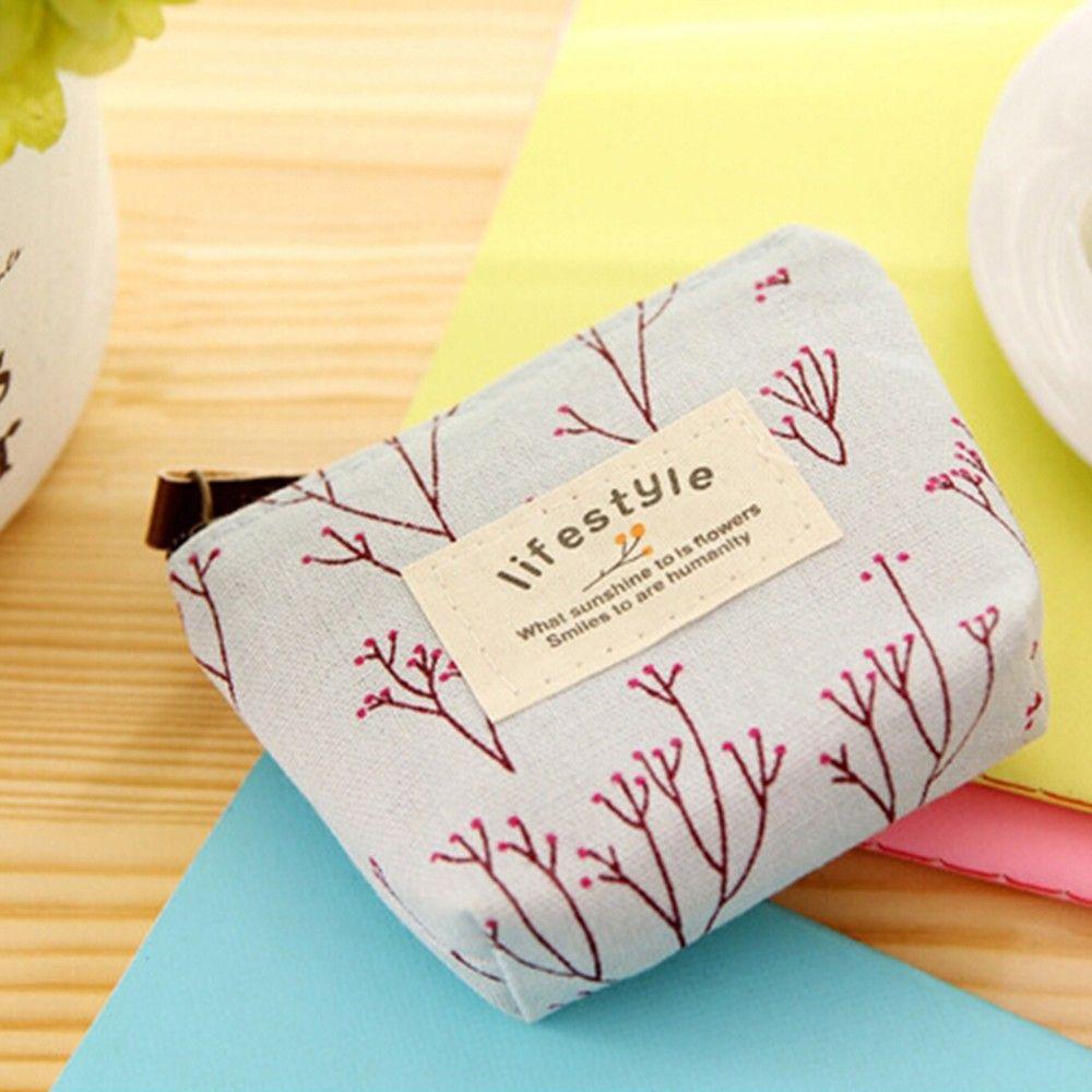 Beautiful Key Case Floral Money Holder Credit Card Pouch Flower Wallet Handbag Zip Purse Coin Bag
