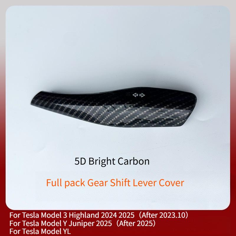 For Tesla Model 3 Highland Model Y/YL Juniper 2025 Shift Lever Decoration Cover Steering Wiper Gear Lever Interior Modification