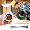 Fluorescent ABS Cable Tie Organizer - Reusable Electrical Wire Ties Clip for Electricians & High-Altitude Work Portable Durable