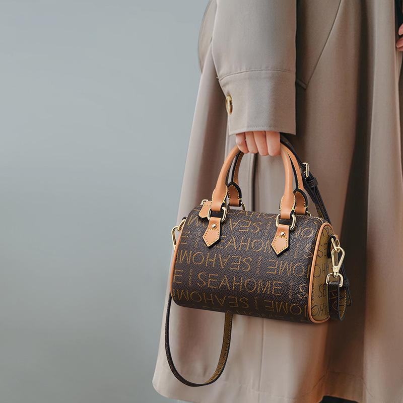Handbag bag women s new high-end women s bag Boston small bag fashion shoulder messenger bag