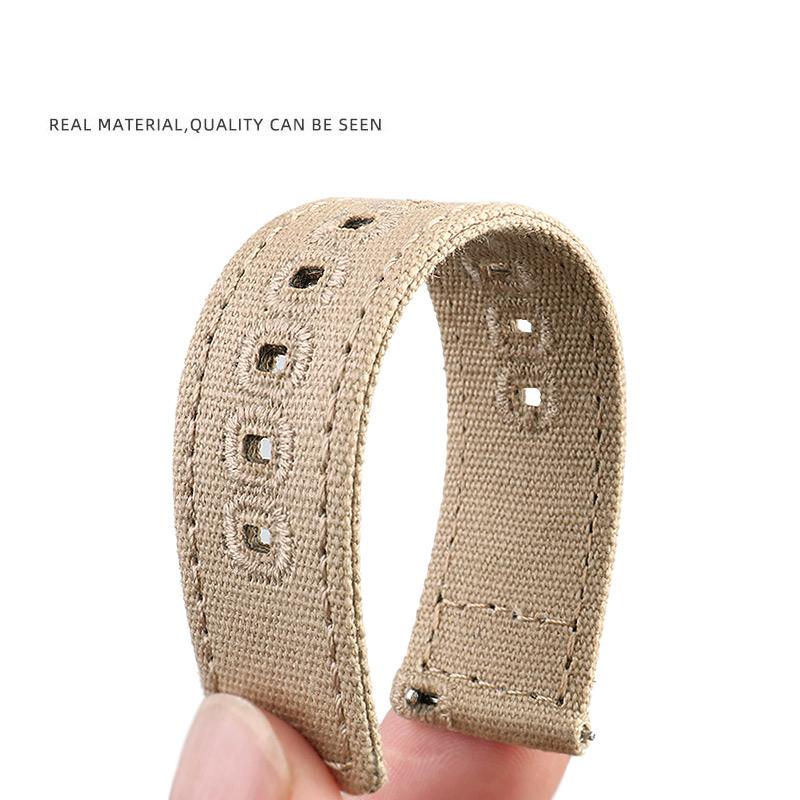 WatchBand for Hamilton Khaki Field H70605731 H70605993 Seiko Sports Watch Strap 18mm 20mm 22mm Army Green Nylon Canvas Bracelet