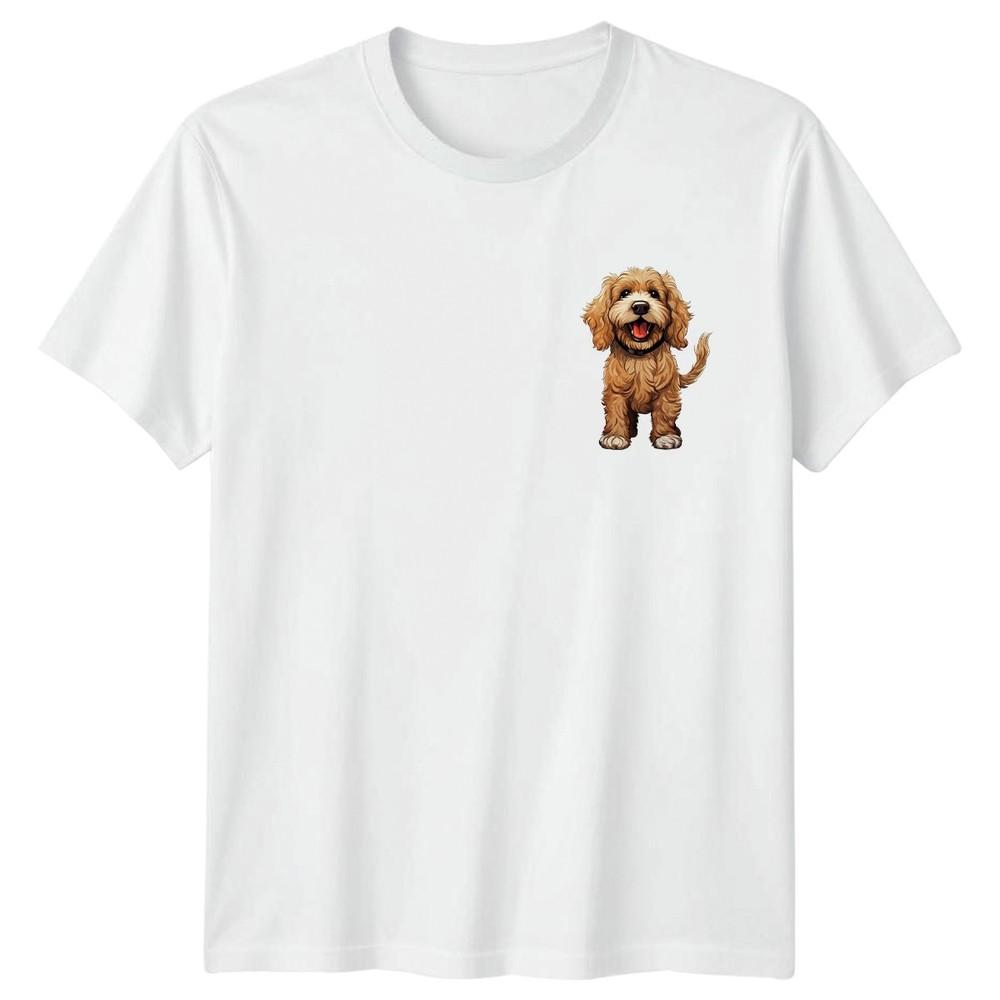 Happy Goldendoodle Puppy Dogs Animals Unisexs TShirt Unisexs Tee Graphic Unisex Top S