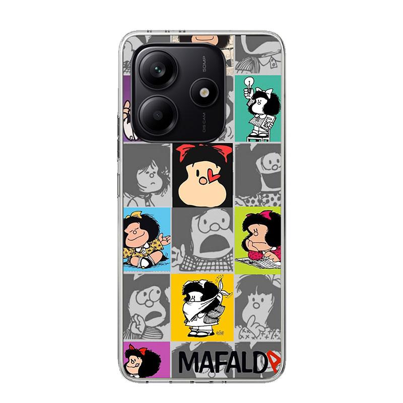 Cartoon Cute Mafalda Case Phone Cover for Xiaomi Redmi Note 14 13 12S 12 11S 11 11T 11E 10S 10 Pro Plus 9 9S 5G + Trend Fundas