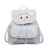 Schoolbag Korean small fresh lace backpack bag women's 1011 new foreign style niche high sense travel commuting small schoolbag