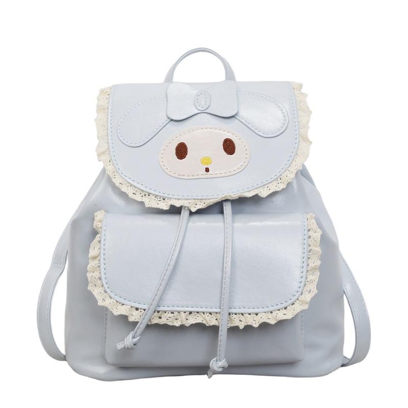 Schoolbag Korean small fresh lace backpack bag women's 1011 new foreign style niche high sense travel commuting small schoolbag