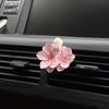 2pcs Small Peach Flower Car Air Outlet Perfume Decoration Car Accessories, For Women Men (Pink, White)