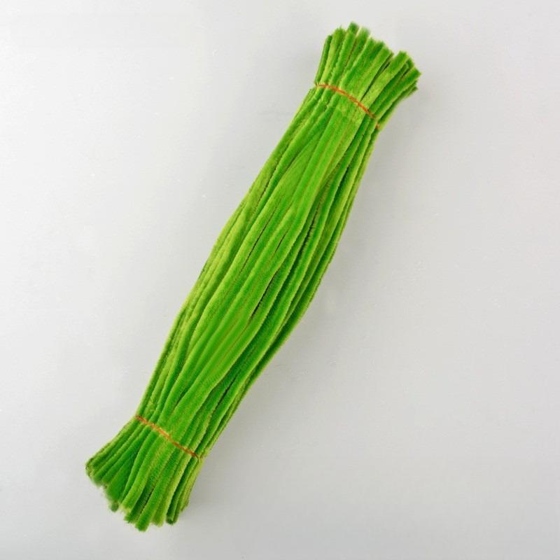 500pcs Chenille Stem Pipe Kids DIY Creative Chenille Sticks Cleaners Kindergarten Educational Handmade Material Plush Strips
