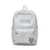 Large Capacity Backpack with Polka Dot Design, Casual Campus for and High School Students