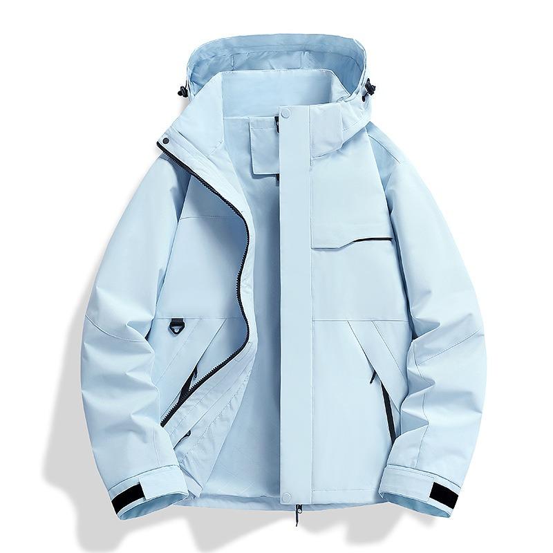 Jacket women's outdoor hiking suit fleece liner windproof and waterproof three-in-one jacket men's customization