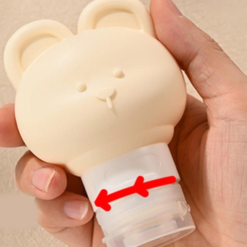 Travel Bottles for Toiletries Leak Proof Refillable Liquid Containers Silicone Squeezable Travel Accessories for Shampoo