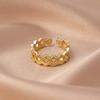 Korean Minimalist Adjustable Open Band Ring for Women