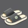 Fashion Couples Home Linen Slippers Women Men Indoor Bedroom Soft Slides Comfortable House Thick Sole Shoes Non-slip Breathable Flats