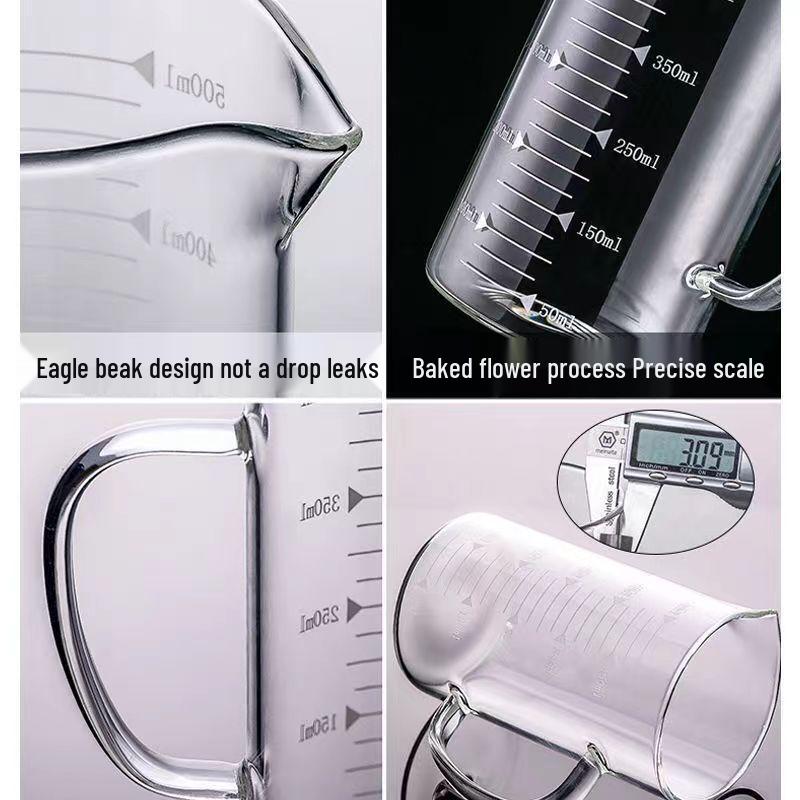 Yicang Heat-Resistant Glass Measuring & Drinking Cup Set