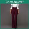 Casual High Women Waist Flare Wide Leg Long Pants Summer Fashion 5 Color