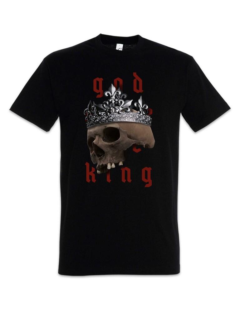 

God Save The King Skull T-Shirt Skull Horror Goth Gothic King Crown Dark 3XL