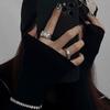 Geometric Adjustable Ring For Women With Elegant Texture Perfect For Trendy Accessories
