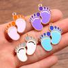 10Pcs 26 * 31mm DIY Cute Sole Pendant Accessories