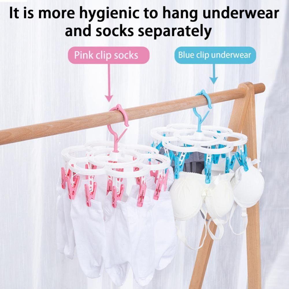 Clothespin Adults Laundry Rack For Socks Home Supply Clothes Hanger Drying Rack Clothes Organizer
