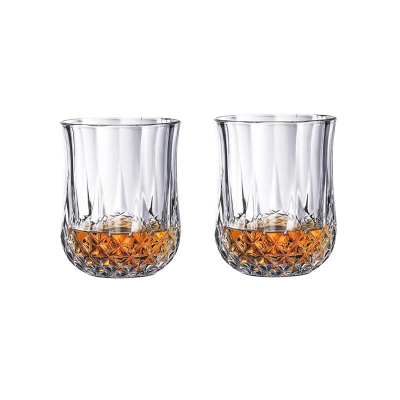 7.8oz/10.2oz/10.8oz/12.9oz Multiple Capacity Wine Glasses Diamond Relief Wine Cup Party Ins Style Cold Drink Cup Cocktail Glass
