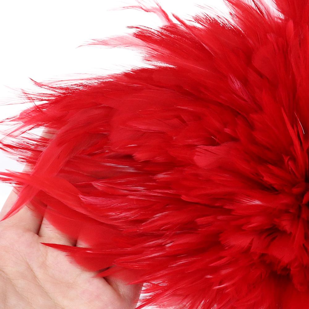 

Петушиные перья лот 4-6 дюймов Карнавальная одежда Швейные принадлежности Ювелирные изделия Поделки Украшение Седло Хекл Петух Курица Плюмас красный