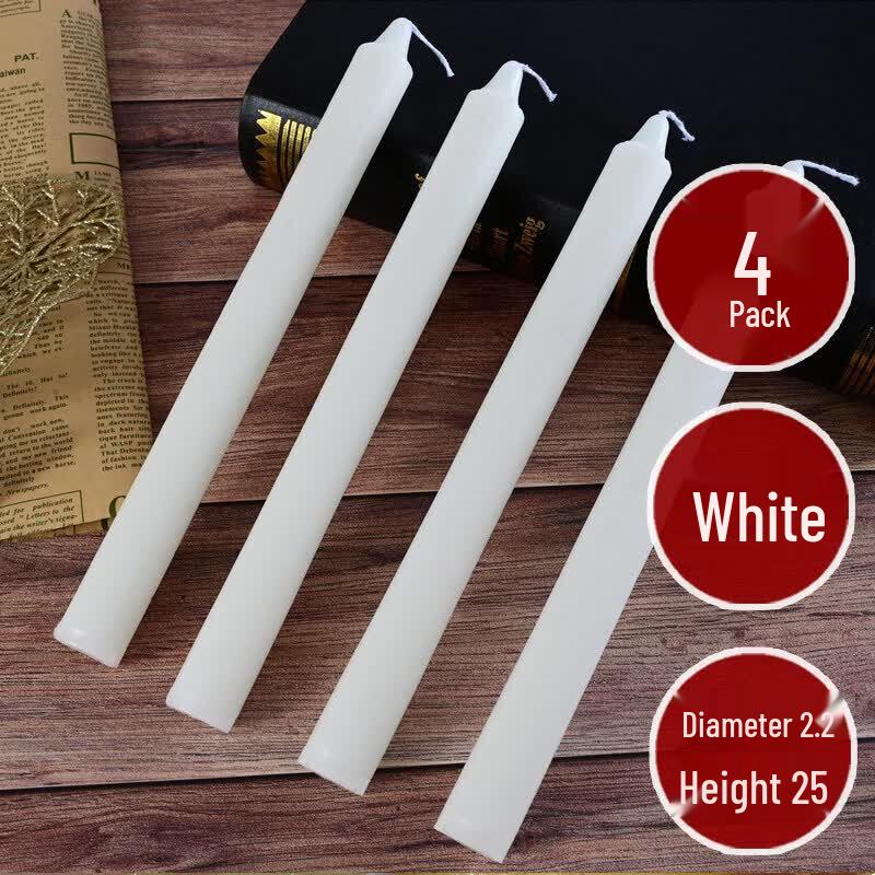 Emergency White Scentless Candle