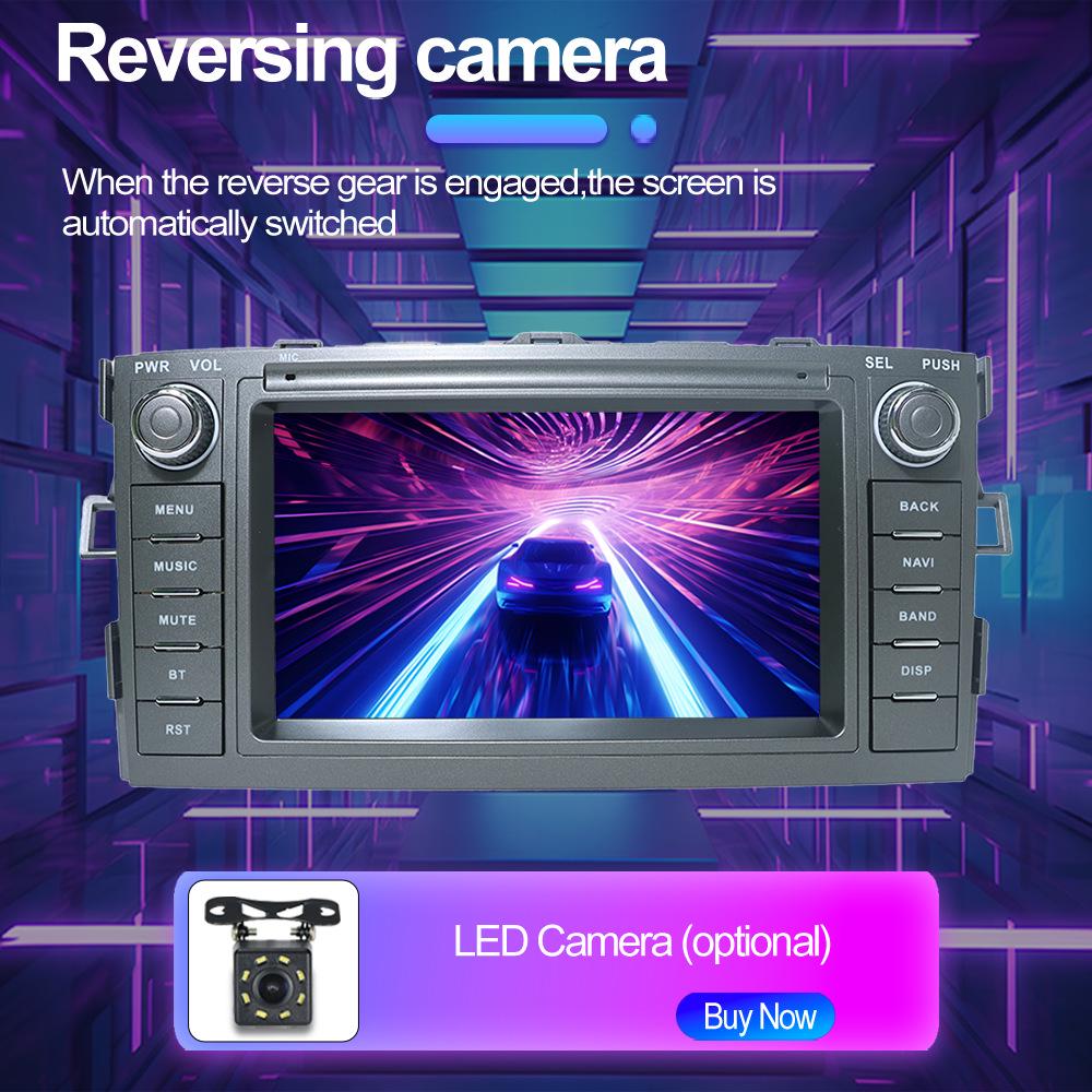 Toyota Auris Android Navigation System with HD Reversing Camera and CarPlay Integration