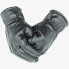 Guanti in Pelle Uomo Invernali da Equitazione Plus Velluto Ispessiti Caldi Antivento Impermeabili Touch Screen Inverno Equitazione Moto Crema