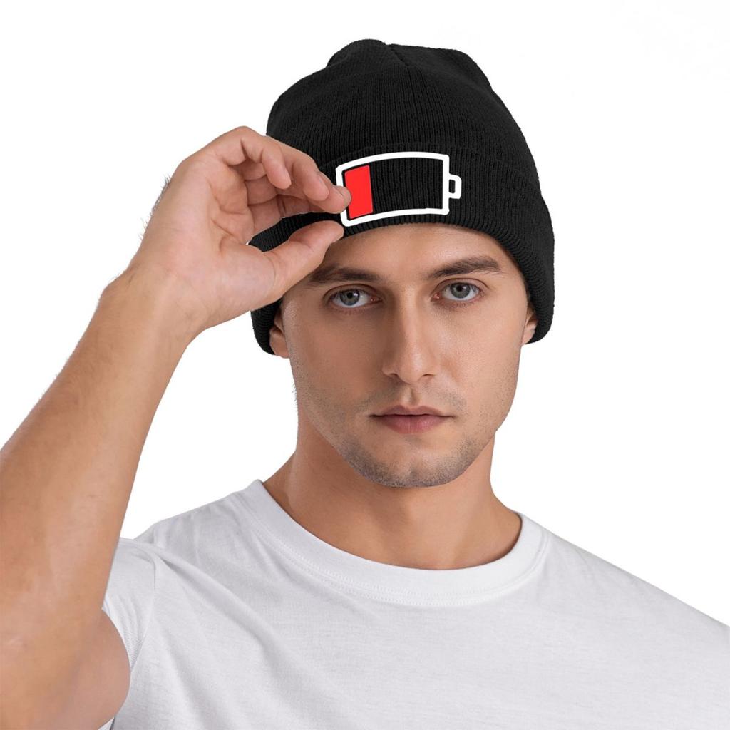 1 Batteria Batteria Scarica Cappello Caldo Lavorato a Maglia Cappello Lavorato a Maglia Invernale Cappelli Skullies Berretti Cappelli Hip Hop per Unisex
