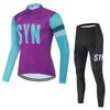 Completo Traspirante a Manica Lunga Autunnale per Ciclismo 2026 Salopette da Ciclismo Uomo Autunno e Inverno Completo da Ciclismo per Bici da Strada Set Lungo Maglia da Ciclismo in Fibra di Poliestere