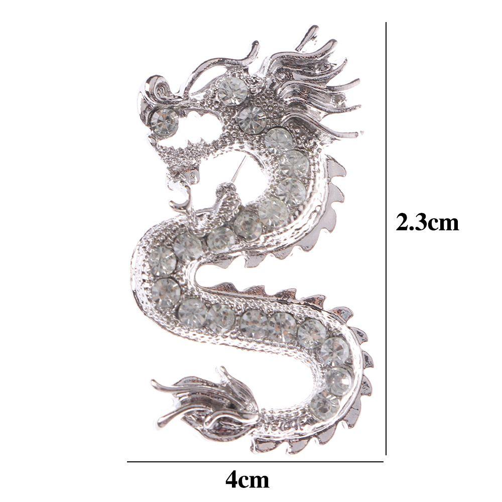 1 Pcs Dragon Collar Men's Badge Gift Jewelry Brooch Pins Corsage Suit Accessories