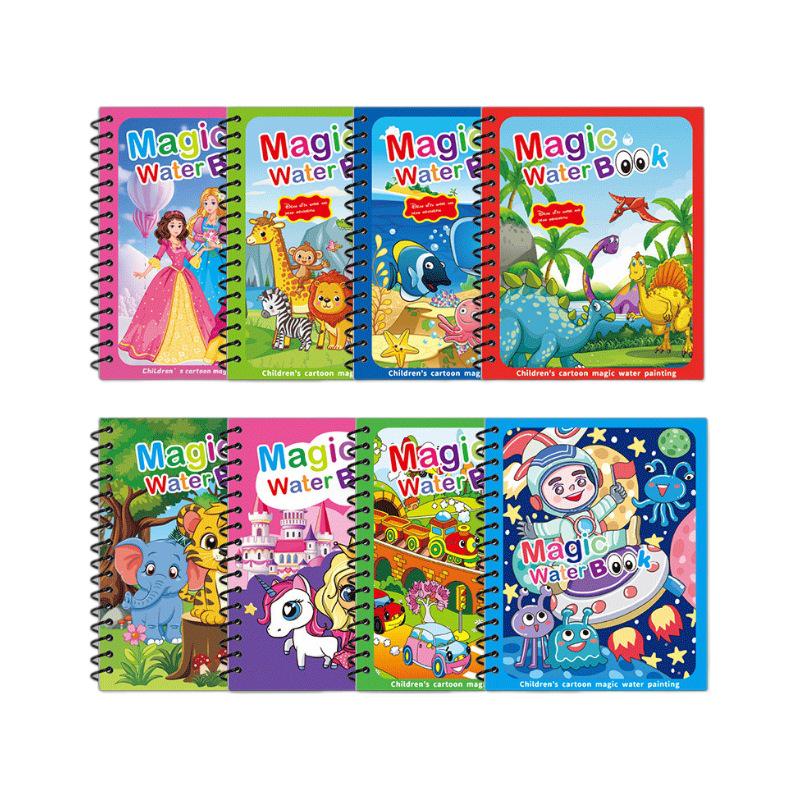 Magic Water Drawing Book: Reusable Children's Coloring & Graffiti Toy