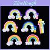 Pastoral Style Soft Clay Rainbow Garden Ornaments