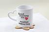 American Eskimo Dog, American Spitz - cup with a dog, adorable cup with a heart-shaped handle, universal gift from the Art-Dog brand