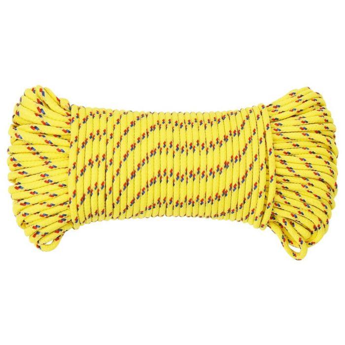152593 vidaXL Boat Rope Yellow 4 Mm 50 M Polypropylene