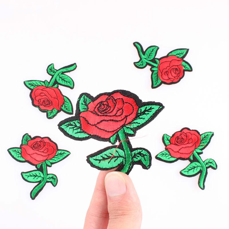 Buy Applique Embroidery Flower Patches Iron On DIY Appliques Sew On